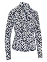 Callaway Women's Two-Tone Geo Sun Protection Top - Peacoat