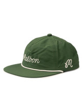 Malbon Evergreen Script Rope Hat - Green