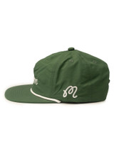 Malbon Evergreen Script Rope Hat - Green