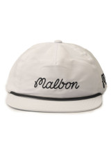 Malbon Evergreen Script Rope Hat - White