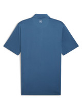 Puma 'Fair Isle' Trim Polo - Blue Horizon