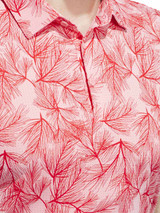 adidas Ultimate365 Mesh Print Polo Shirt - Semi Pink Spark/Better Scarlet