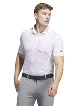 adidas Ultimate365 Allover Print Polo Shirt - White