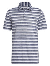 adidas Two-Colour Striped Polo Shirt - Collegiate Navy/White