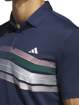 adidas Core Chest Stripe Polo Shirt - Collegiate Navy