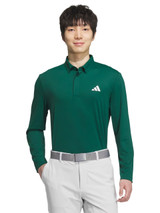 adidas Golf Long Sleeve AEROREADY Polo Shirt - Collegiate Green