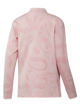 adidas Womens Go-To Long Sleeve Polo Shirt - Sandy Pink