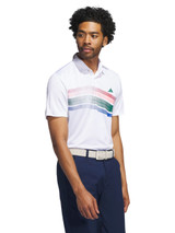 adidas Core Chest Stripe Polo Shirt - White