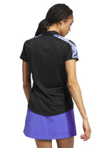 adidas Womens Ultimate365 Printed Polo Shirt - Black