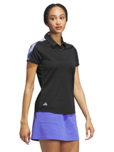 adidas Womens Ultimate365 Printed Polo Shirt - Black