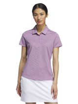 adidas Womens Ottoman Short Sleeve Polo Shirt - Preloved Purple