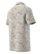 adidas Ultimate365 Textured Stripe Polo Shirt - Alumina/Silver Pebble
