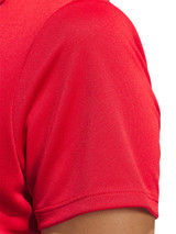 adidas Womens Solid Performance Short Sleeve Polo Shirt - Collegiate Red
