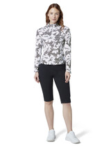 Callaway Women's Textured Abstract Long Sleeve Sun Protection Top - Caviar