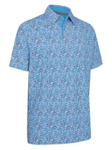Callaway Confetti Hex Polo - Hawaiian Surf
