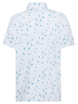 Callaway All Over Golf Ball & Tee Polo - Bright White