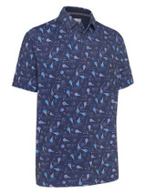 Callaway All Over Golf Ball & Tee Polo - Peacoat