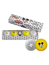 Disney Mickey Mouse Golf Balls & Marker - 4 Pack White/Yellow