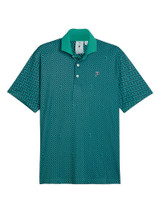 Puma x Palm Tree Crew Resort Polo - Deep Navy/Sparkling Green