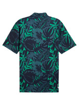 Puma x Palm Tree Crew Glitch Polo - Deep Navy/Sparkling Green