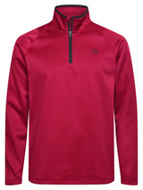 Puma Waffle Fleece Golf 1/4-Zip - Intense Red