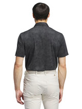 adidas Ultimate365 Mesh Print Polo Shirt - Carbon/Black