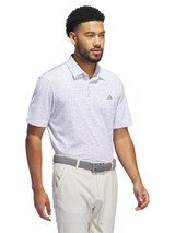 adidas Ultimate365 Power Grid Print Polo Shirt - White/Alumina