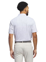 adidas Ultimate365 Power Grid Print Polo Shirt - White/Alumina