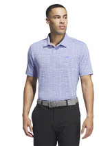 adidas Ultimate365 Power Grid Print Polo Shirt - Blue Spark