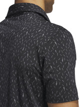 adidas Ultimate365 Allover Print Polo Shirt - Black
