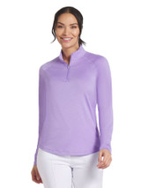 Puma Women's YouV Solid Golf 1/4 Zip - Lavender Alert