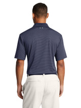 Under Armour Performance 3.0 Stripe Polo - Midnight Navy/Flare Orange