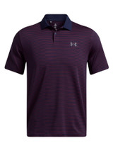 Under Armour Performance 3.0 Stripe Polo - Midnight Navy/Red