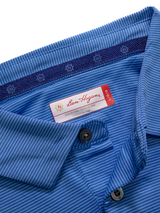 Ben Hogan Fine Line Stripe Polo Shirt - Palace Blue