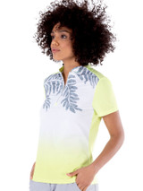 Nivo Womens Calysta Long Sleeve Mock - Sunny Lime