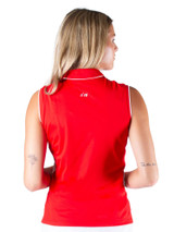 Nivo Womens Basia Sleeveless Polo - Red
