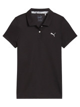 Puma JR Girls Essential Golf Polo - Puma Black