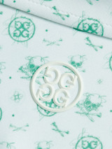 G/FORE Skull & T's Sketch Tech Jersey Slim Fit Polo - Lotus