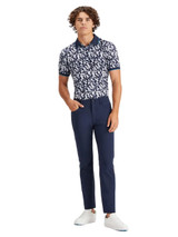 G/FORE Blossom Rib Collar Tech Jersey Slim Fit Polo - Twilight