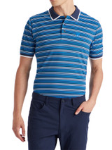 G/FORE Cinque Terre Rib Collar Piqué Slim Fit Polo - Racer