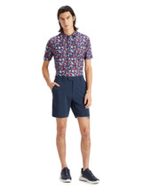 G/FORE Palm Fronds Tech Piqué Slim Fit Polo - Twilight