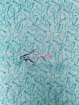 Greg Norman ML75 Golf Tee Printed Polo - Cool Aqua