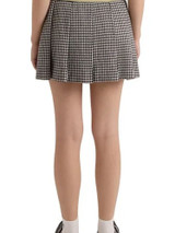 Malbon Womens Cambridge Skirt - White/Black Multi