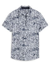 Puma Women's CLOUDSPUN Zebra Golf Polo - White Glow/Deep Navy