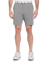 Ben Hogan Performance Flat Front 8-Inch Golf Short - Dark Heather Grey