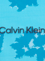 Calvin Klein Cyber Floral Print Polo Shirt - Aquarius