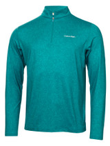 Calvin Klein Printed Newport 1/4-Zip - Sea Green