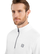 Calvin Klein Concord Half Zip Sweater - White