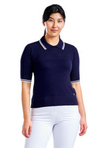 Nivo W VY Light Sweater Polo - Navy
