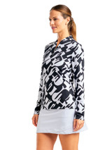 Nivo W Lolita Long Sleeve Livcool Mock - Black/White